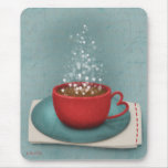 Mousepad del chocolate caliente tapete de ratones
