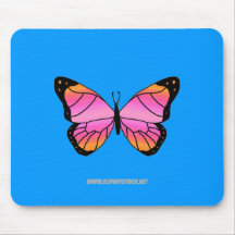 mousepad del clipart de la mariposa tapete de raton
