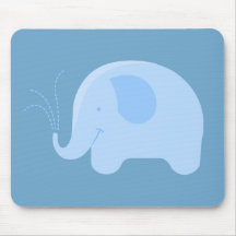 Mousepad del elefante del dibujo animado tapete de ratón