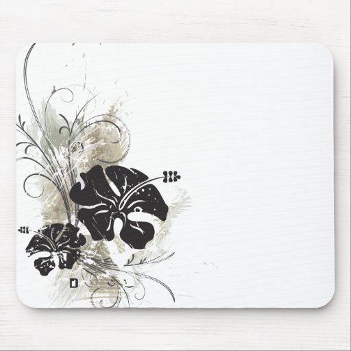 Mousepad del hibisco del Grunge