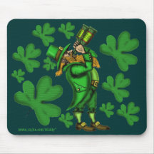 Mousepad del irlandés del día de St Patrick divert Tapete De Ratón