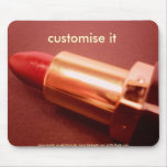 Mousepad del lápiz labial tapete de raton