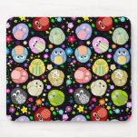 Mousepad del modelo lindo de los búhos y de flores alfombrillas de ratones