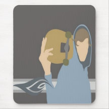 Mousepad del patinador que camina tapete de ratón