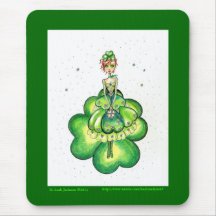 ""/Mousepad del Pequenito-Ella-Trébol Alfombrillas De Raton