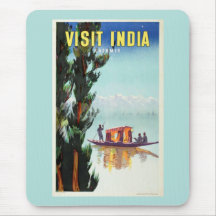 Mousepad del poster del viaje de la India Tapete De Raton
