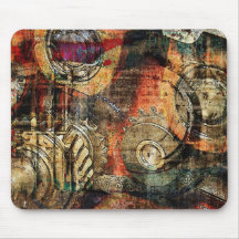 mousepad del steampunk del grunge alfombrillas de ratones