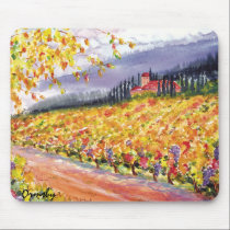 mousepad del Toscano-viñedo alfombrillas de raton 