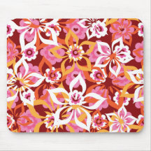 Mousepad elegante del estampado de plores alfombrillas de ratones
