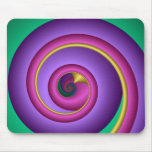 Mousepad espiral fresco con colores de moda