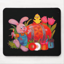 Mousepad feliz de Pascua Tapete De Ratón
