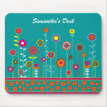 Mousepad floral colorido