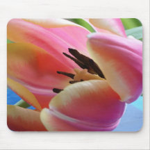 Mousepad floral con el tulipán brillante alfombrillas de ratón