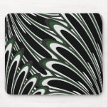 Mousepad floral verde del modelo del vector