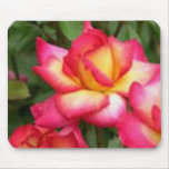 Mousepad floreciente color de rosa tapetes de ratones