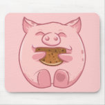 mousepad guarro rosado de la galleta de la consumi alfombrillas de raton 