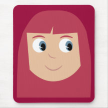 Mousepad lindo del chica del personaje de dibujos 