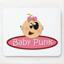 Mousepad lindo del punk del bebé alfombrilla de raton