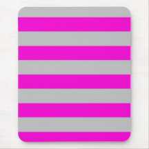 Mousepad - magenta y de plata - rayas amplias