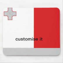Mousepad maltés de la bandera de Malta Tapete De Raton