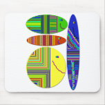 Mousepad modelado pescados coloridos alfombrilla de raton
