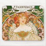 Mousepad: Mucha - Champenois Alfombrillas De Raton