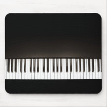 Mousepad negro del piano tapetes de ratones