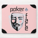 Alfombrilla de raton Poker Face Rosa (H)