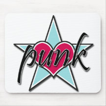 Mousepad punky de la estrella de la firma tapetes de ratones