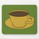 Mousepad retro de la taza de café tapetes de ratones