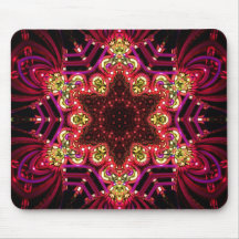 Mousepad rojo de la estrella tapete de ratón