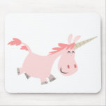 Mousepad rosado del unicornio del dibujo animado alfombrilla de raton