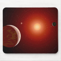 Mousepad: Sun rojo Alfombrilla De Raton