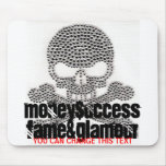 Mousepad tachonado cráneo alfombrilla de ratones