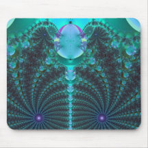 Mousepad verde de los fractales tapetes de raton