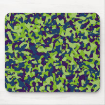 Mousepad verde y azul del camo tapetes de ratones
