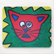 Mousepad Verrückte Katze