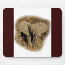 Mousepads del safari del bebé del elefante alfombrillas de ratón