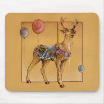 Mousepads - reno o alces del carrusel tapete de raton