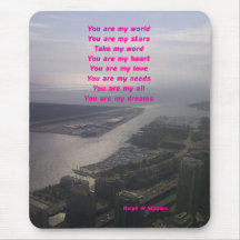 mousepads románticos de los poemas alfombrilla de raton