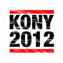 Movimiento 2012 de Kony Tarjeta Postal