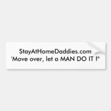 movimiento de StayAtHomeDaddies.com el ' encima, d Pegatina De Parachoque