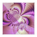 Movimiento en wallart rosado, abstracto impresión de lienzo