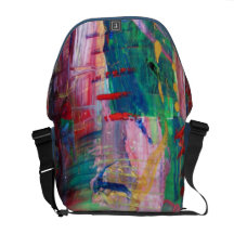 Movimientos intrépidos de Azul-Verde-Rojo Bolsa Messenger