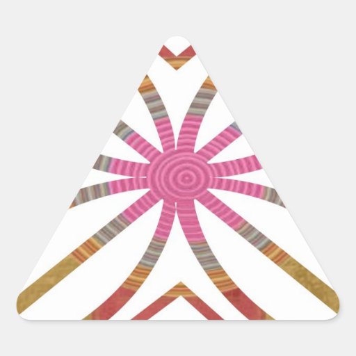 Movimientos positivos - diseños felices de la exhi calcomanías trianguladas