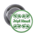 Moza y tréboles del irlandés pins