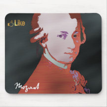 Mozart con "como" Mousepad gráfico Tapete De Raton