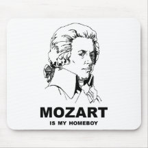 Mozart es mi Homeboy Tapetes De Ratón