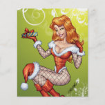 Ms atractivo Claus, la esposa del Redhead de Santa Tarjeton