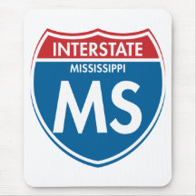 Ms de un estado a otro de Mississippi Tapetes De Ratones